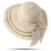 Chapeau de paille pliable pour femmes avec crème solaire