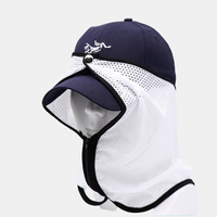 Chapeau de pêche de fil de parasol Crème solaire Accessoires de chapeau dombrage de crème solaire respirant