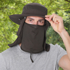 Chapeau de pêcheur imperméable à leau à séchage rapide et à écran solaire amovible à séchage rapide