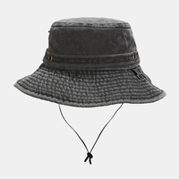 Chapeau de pêcheur imperméable de protection solaire à séchage rapide extérieur chapeau de seau respirant avec la ficell