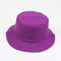 Chapeau de pêcheur occasionnel pliable de couleur unie de femmes
