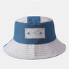 Chapeau de pêcheur pliable et respirant avec coutures bleues