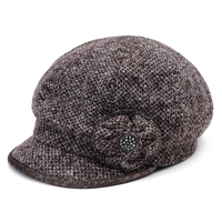 Chapeau de peintre en béret bordeaux bordeaux épais