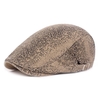 Chapeau de peintre léopard pour homme,  béret,  gavroche,  casquette plate
