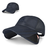Chapeau de plein air respirant réglable de casquette de baseball de bord de filet de maille de polyester dhommes un