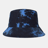Chapeau de protection solaire extérieur en coton tie-dye double face pour homme