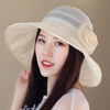 Chapeau de seau à bord large transparent polyester femme