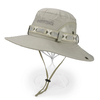 Chapeau de seau à larges bords en coton respirant pour hommes en plein air UV casquette de pêcheur de résistance