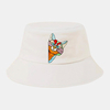 Chapeau de seau de mode respirant réglable de modèle de chat coloré de coton unisexe
