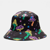 Chapeau de seau de parasol occasionnel de mode dimpression détoile de champignon de bande dessinée dhomme