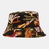 Chapeau de seau de parasol occasionnel de motif de fleur de caractère de femmes et dhommes