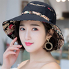 Chapeau de seau de parasol pliable de coton dété de femmes