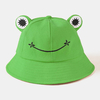 Chapeau de seau de protection solaire unisexe en forme de petite grenouille en plein air