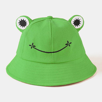 Chapeau de seau de protection solaire unisexe en forme de petite grenouille en plein air