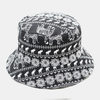 Chapeau de seau occasionnel de mode de modèle déléphant de style ethnique rétro de coton Unsiex