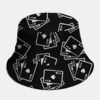 Chapeau de seau occasionnel de mode délément dimage de poker de couleur unie de coton unisexe