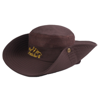 Chapeau de seau pour homme Soft chapeau de pêcheur à séchage rapide Anti-UV casquette de parasol en plein air escalade c