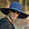 Chapeau de seau pour hommes casquette de parasol respirant en maille imperméable 12 CM surdimensionné bord réglable chap