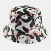 Chapeau de seau unisexe double face animaux Panda