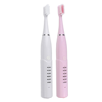 Chargeur USB étanche Soft Brosse à dents électrique à ultrasons 6 modes de vibration avec 8 conseils de blanchiment oral