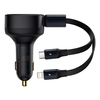 Chargeur de voiture Baseus 30W câble intégré pour iPhone 13 13 Mini 13 Pro Max pour iPad Pro pour Samsung Galaxy S22 S22