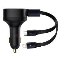 Chargeur de voiture Baseus 30W câble intégré pour iPhone 13 13 Mini 13 Pro Max pour iPad Pro pour Samsung Galaxy S22 S22