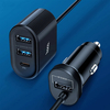 Chargeur de voiture Hoco Z35 48W 4 ports USB-C PD 3 * USB / 1 * USB-C QC3.0 PD18W Adaptateur de charge rapide pour iPhon