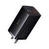 Chargeur mural Baseus GaN3 Lite 67W GaN Type-C + USB-A Port PD3.0 QC4.0+ QC3.0 Charge rapide pour iPhone 13 13 Mini 13 P