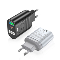 Chargeur mural USLION 65W GaN 33W USB-C PD PPS / 33W USB-A QC3.0 Charge rapide Pour iPhone 13 13 Mini Pour Samsung Galax