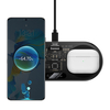 Chargeur sans fil Baseus 2in1 20W Digital LED Display Pad de charge rapide sans fil pour téléphones intelligents compati