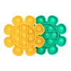 CHARMINER 2 pièces forme de fleur bulle ensemble de jouets de décompression sensorielle Colorful jouets de bureau anti-a
