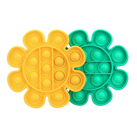 CHARMINER 2 pièces forme de fleur bulle ensemble de jouets de décompression sensorielle Colorful jouets de bureau anti-a