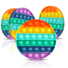CHARMINER 4PCS Bubble Fidget Sensory Toy Push Pop Bubble Sensory Fidget Toy Autisme Besoins spéciaux Anti-Stress Popping