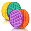 CHARMINER 4Pcs Racks Rond Bubble Fidget Toy Set Anti-stress Extrusion Fidget Sensory Decompression Squeeze Toy Reliever