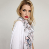 Écharpe dimpression daquarelle légère de toile Soft châle