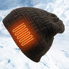 Chauffage unisexe USB charge laine chaud extérieur coupe-vent électrique bonnet tricoté chauffant