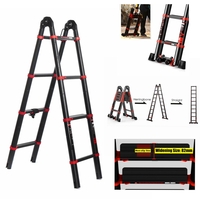 Échelle dextension télescopique polyvalente en aluminium pliante