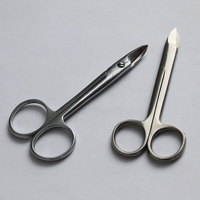 Ciseaux en acier inoxydable ciseaux de retrait de point ciseaux à tissu buse incurvée nez droit pièce de soudage ciseaux