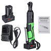 Clé à angle droit 3/8 pouces 100Nm 42V Clé à cliquet électrique Rechargeable à 90 degrés R / F avec chargeur LED lampe d