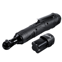 Clé à angle droit électrique 18V 60N.m 260 tr / min 3/8 pouces clé à cliquet sans fil avec 2 pièces Batterie
