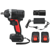 Clé à chocs électrique sans fil 388VF 630nm + 2x Lithium Ion Batteries et chargeur