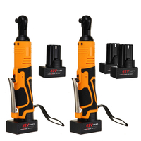 Clé à cliquet électrique sans fil 42V 90N.m 3/8 "avec 1/2 x Batterie et kit de chargeur