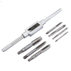 Clé à taraud réglable Drillpro M3-M12 avec 7 pièces Set de tarauds à main M3-M12
