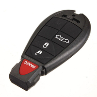 Clé 4 bouton télédéverrouillage lame non coupée pour Dodge Chrysler