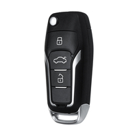 Clé de télécommande à distance de voiture 433MHz ID63 4D63 puce HU101 pour Ford Mondeo Focus Fiesta