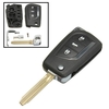 Clé de voiture à distance couvercle fob 3 bouton Flip pour Toyota Yaris écho Tarago Camry RAV4 COLLARA