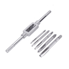 Clé Drillpro M3-M12 avec 5pcs M3-M8 HSS filetage métrique à main métrique Robinet à visser