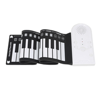 Clavier de piano électrique pliable portable roulé à la main à 49 touches pour débutants et enfants