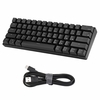 Clavier mécanique 61 touches double Mode bluetooth connexion USB filaire interrupteur rouge rétro-éclairage rvb boîtier