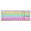 Clavier mécanique BAJEAL K200 87 touches filaire USB échangeable à chaud bleu Swtich Colorful LED clavier de jeu rétro-é
